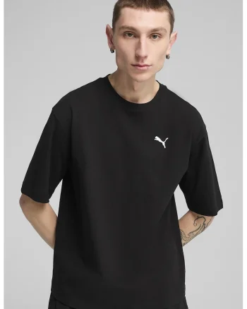 Tricou de bumbac cu decolteu la baza gatului,