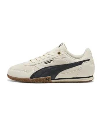 Pantofi sport Bella Donna de piele intoarsa, Negru/Crem