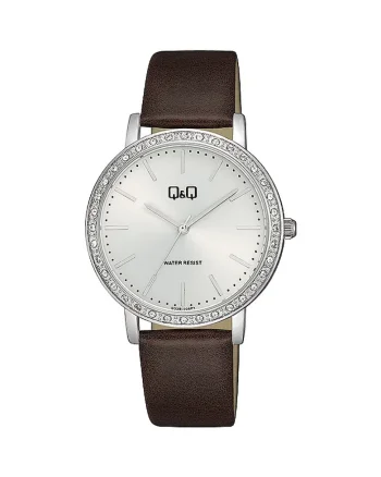Ceas analog de dama,  Negru/Argintiu, Maro