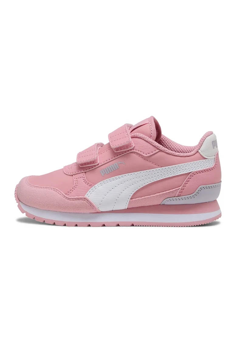 Pantofi sport ST Runner v4 NL cu inchidere velcro, Alb/Roz pastel