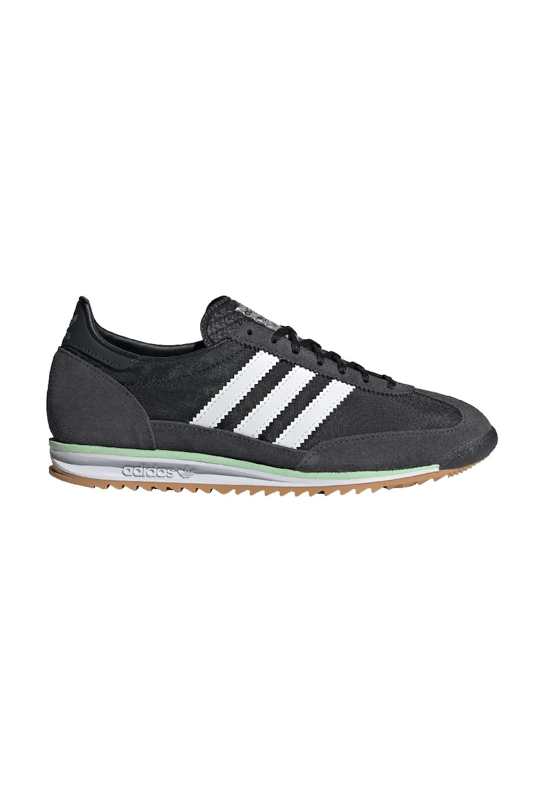 Pantofi sport SL 72 OG cu detalii din piele intoarsa, Negru/Gri inchis