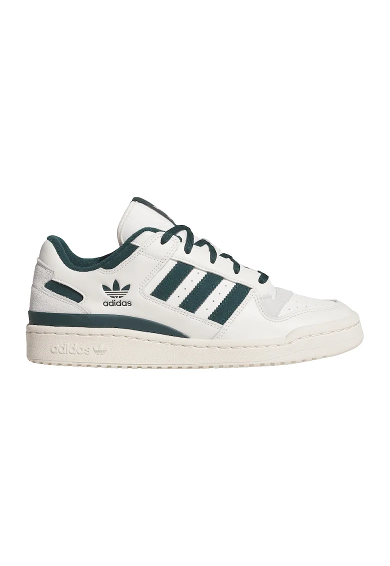 Pantofi sport din piele Forum Low CL, Verde englez/Alb murdar