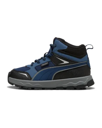 Pantofi sport mid-high cu finisaj rezistent la apa Evolve, Negru/Albastru inchis