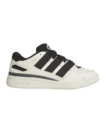 Pantofi sport din piele Forum2000, Negru/Alb murdar