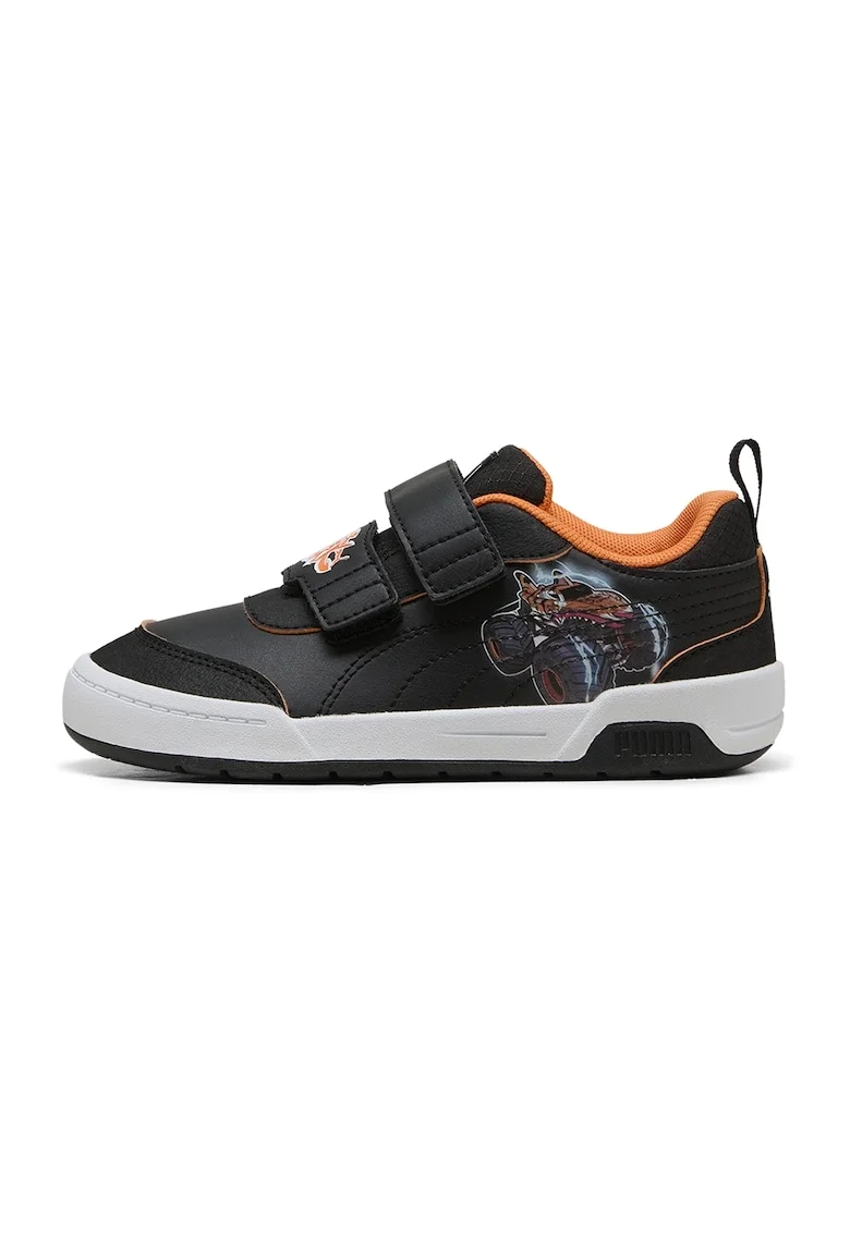 Pantofi sport Multiflex 2 Hot Wheels cu velcro, Negru/Portocaliu
