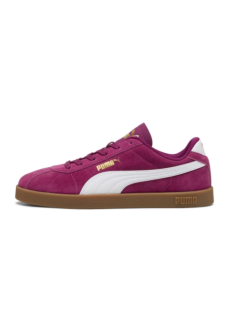 Pantofi sport Club II Intense unisex de piele intoarsa, Roz zmeuriu