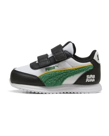 Pantofi sport R78 Lightwind cu logo, Alb/Verde/Negru