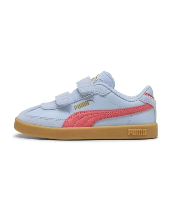 Pantofi sport Club II Era V PS cu velcro, Rosu/Albastru pastel