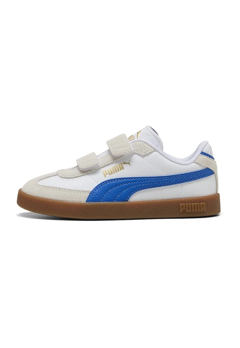 Pantofi sport Club II Era V PS cu velcro, Alb/Alb fildes/Albastru royal