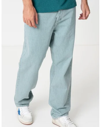 Blugi relaxed fit cu model cu 5 buzunare Nate, Albastru deschis