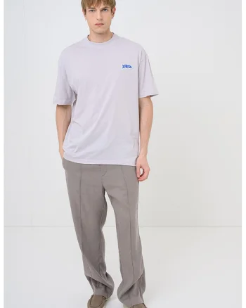 Tricou cu decolteu la baza gatului Nohalto, Lila