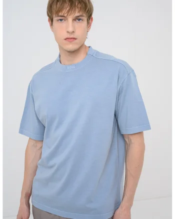 Tricou lejer de bumbac, Albastru deschis