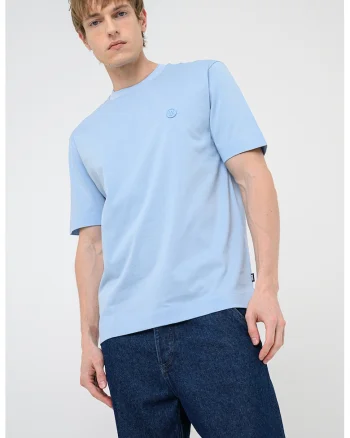 Tricou de bumbac Tames, Albastru pastel