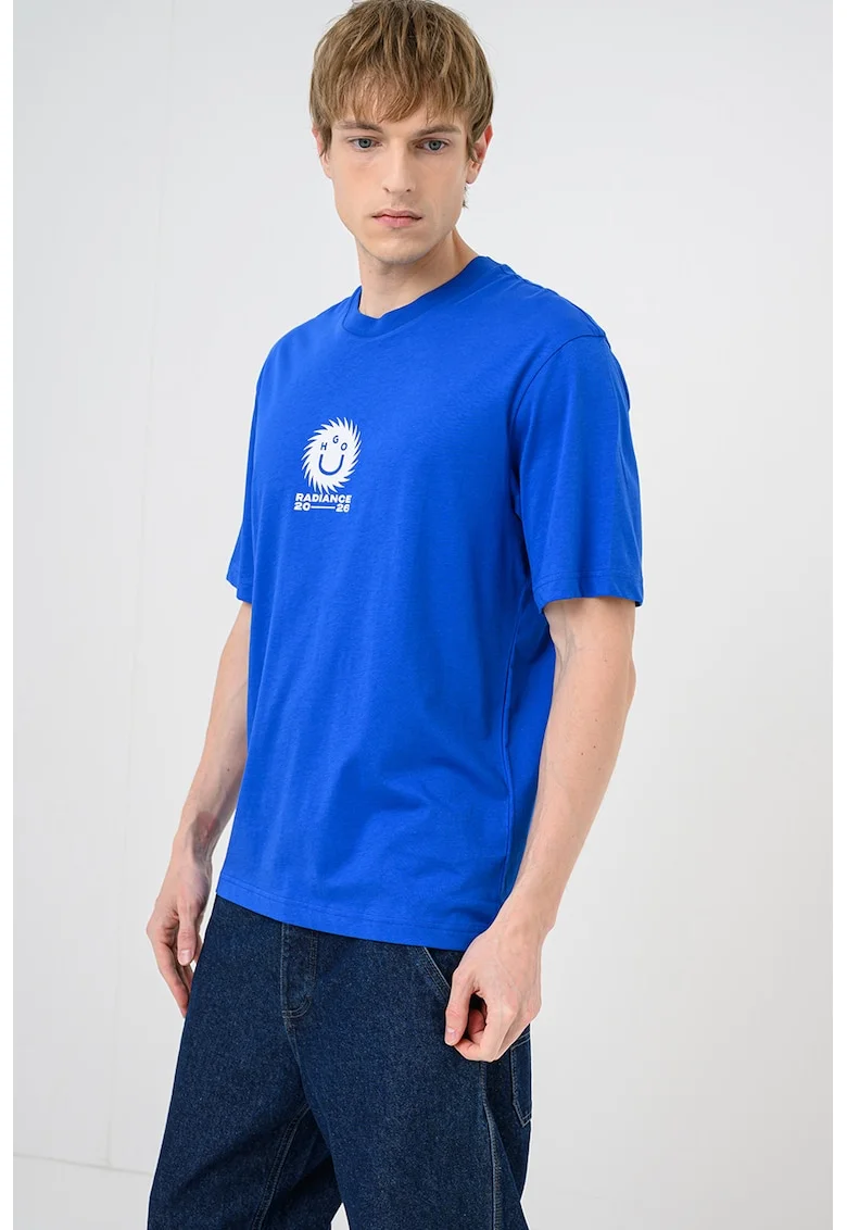 Tricou cu imprimeu grafic Nunarix, Albastru royal