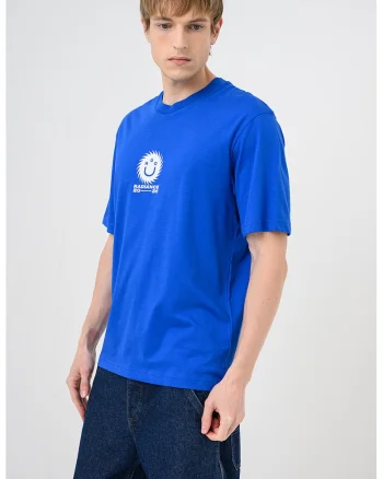 Tricou cu imprimeu grafic Nunarix, Albastru royal
