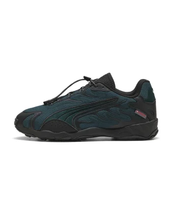 Pantofi sport Inhale Urban Explorer din material textil cu insertii de piele, Negru/Bleumarin