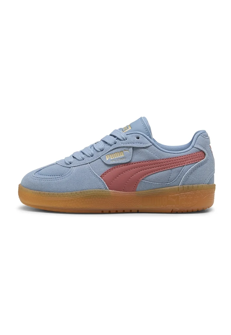 Pantofi sport Palermo Moda Xtra Gum low-cut, Rosu/Albastru petrol