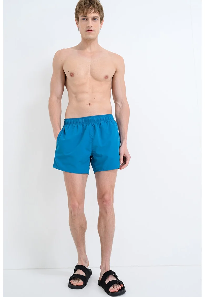Pantaloni scurti de baie cu talie elastica, Albastru cobalt