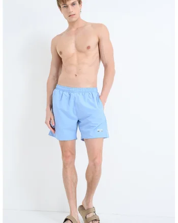 Pantaloni scurti de baie cu logo Swordfish, Albastru lavanda