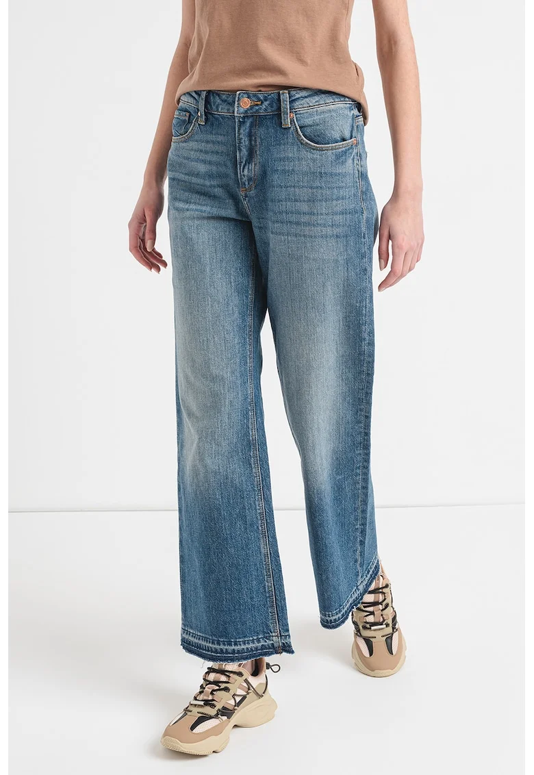 Blugi slim-fit cu croiala ampla Catie, Albastru inchis