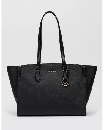 Geanta shopper din piele Becca, Negru