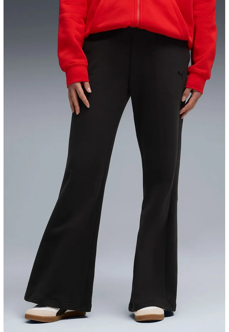Pantaloni de trening evazati HER Comfort, Negru