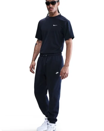 Pantaloni de trening cu buzunare laterale, snur, model uni, Bleumarin