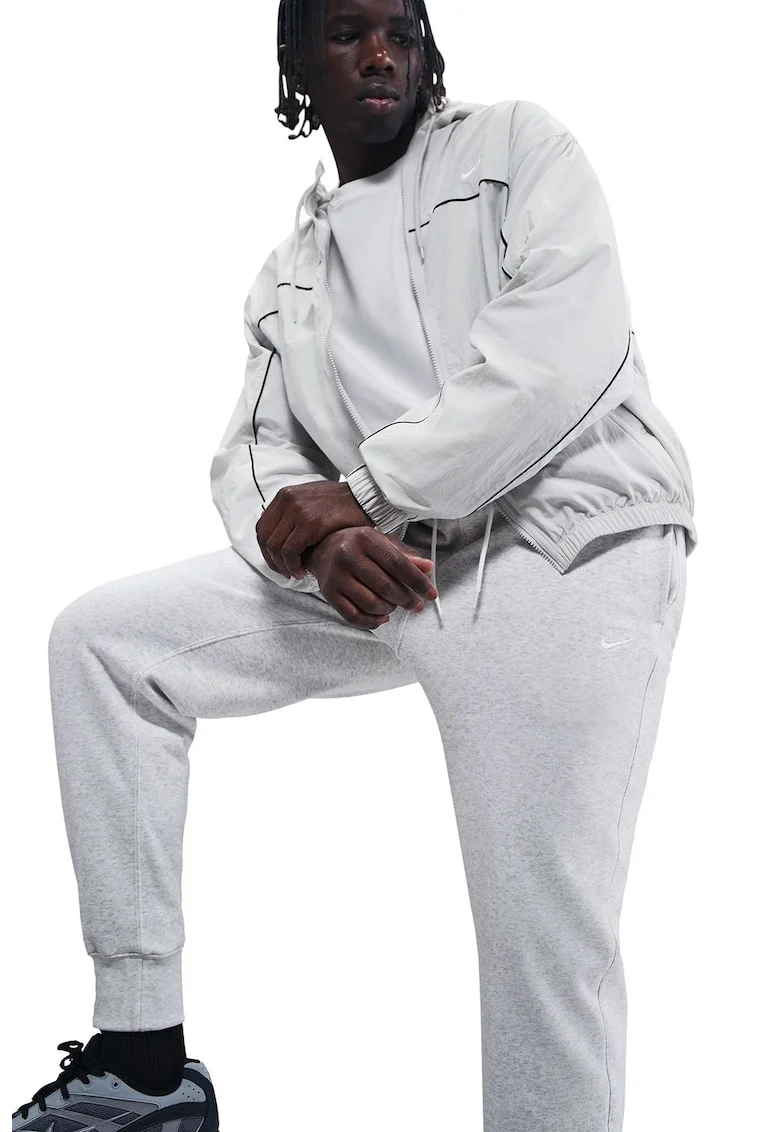 Pantaloni de trening din amestec de bumbac cu logo, Gri antracit