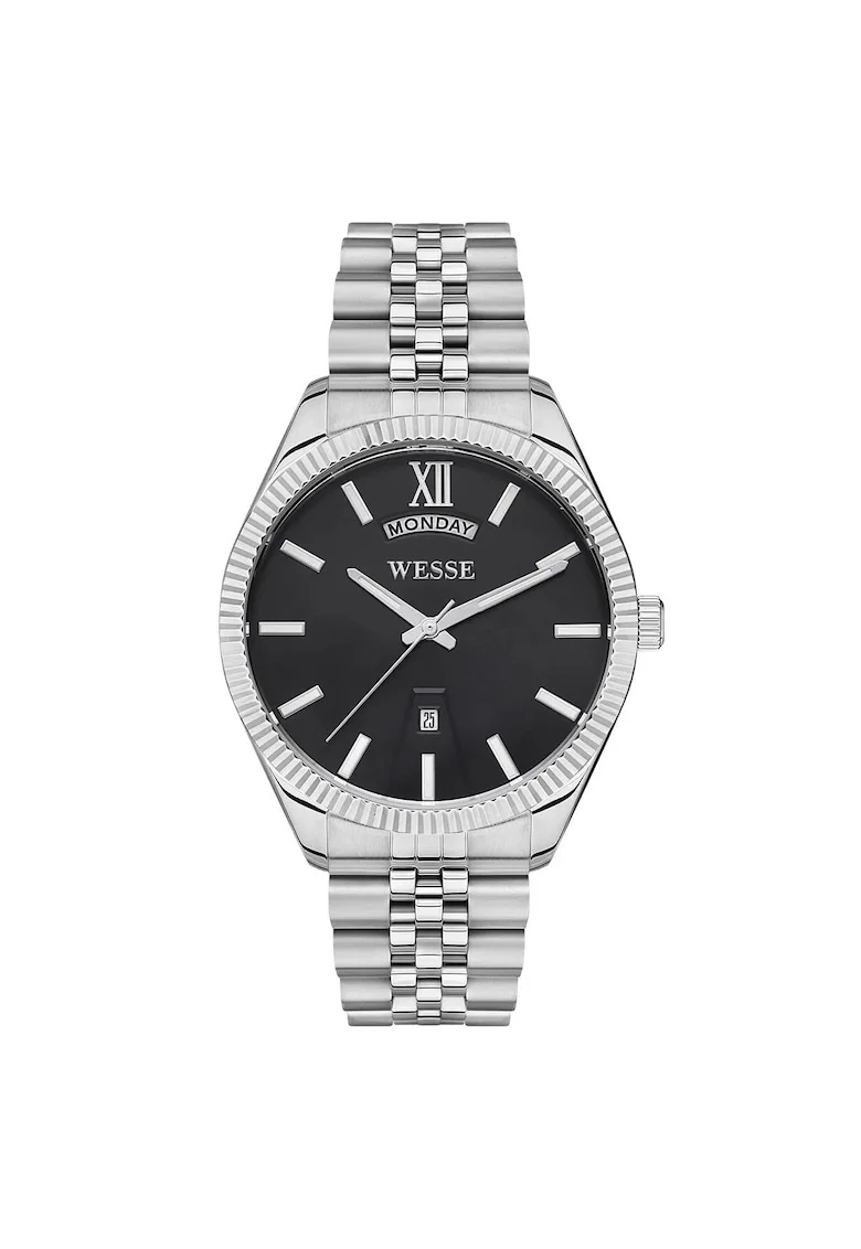 Ceas barbatesc  WWG207303, 42mm, curea otel, rezistent la apa 5 ATM, argintiu/negru