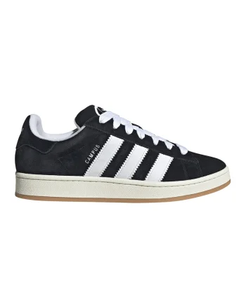 Pantofi sport Campus 00s din piele intoarsa cu garnituri contrastante, Alb/Negru