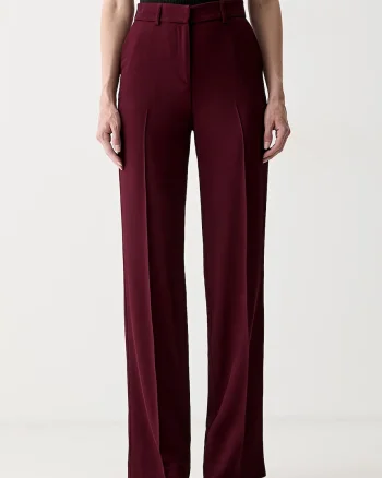 Marciano by Guess pantaloni regular pentru femei cu amestec de lână ABBY