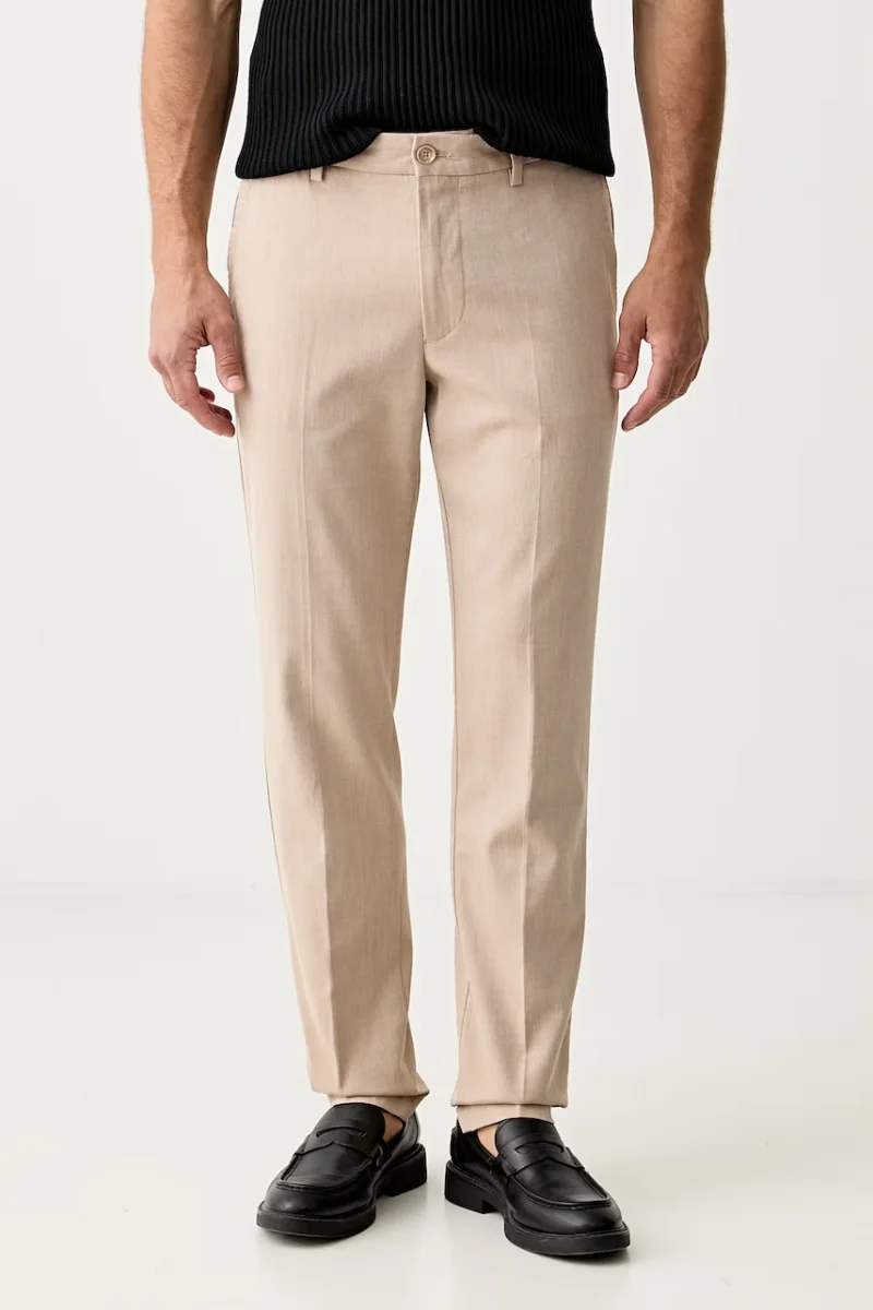 BOSS pantaloni slim fit pentru bărbați cu bumbac H-Kaiton1