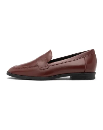 Pantofi loafer uni de piele intoarsa, Maro cognac