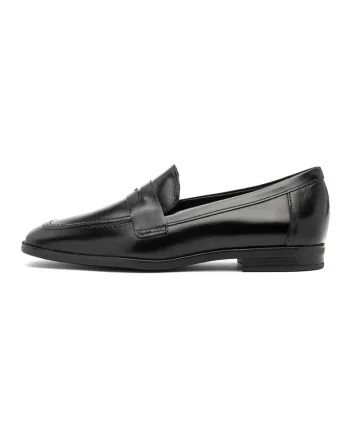 Pantofi loafer uni de piele intoarsa, Negru