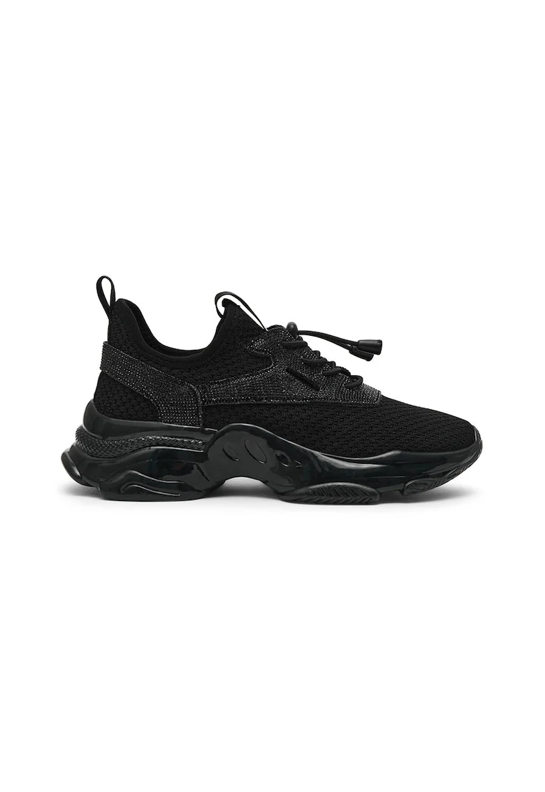 Pantofi sport decorati cu strasuri Match-RE, Negru