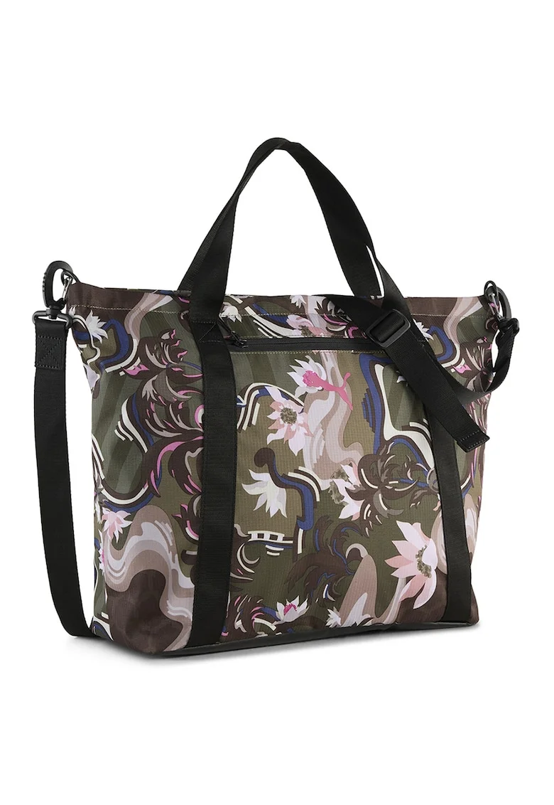Geanta shopper AT ESS Concept, Albastru inchis/Kaki/Roz