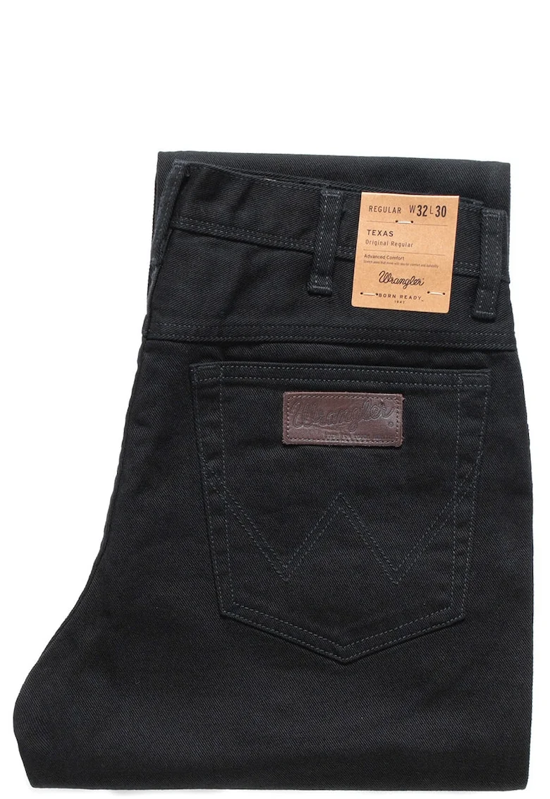 Pantaloni Barbati,  Model TEXAS, Croiala Dreapta Straight Fit, Cu Fermoar, 5 Buzunare, Respirabili, Comozi Pentru Fiecare Zi, Bumbac Durabil, Marimea 32/30, Negru