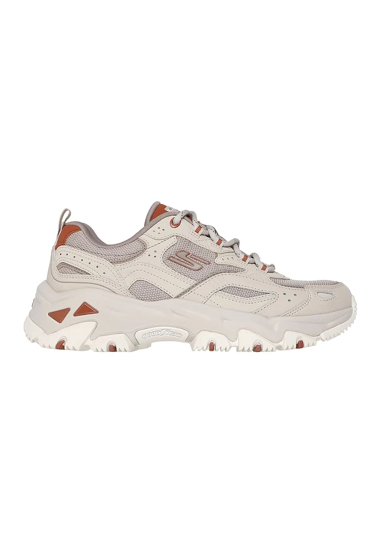 Pantofi sport cu garnituri din piele D'Lites Hiker, Maro taupe deschis