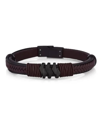 Bratara pentru barbati  din Piele ecologica, lungime 20 cm, JWQG3015
