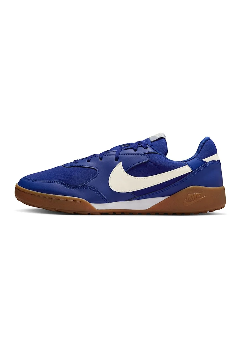 Pantofi sport TERRA MANTA din piele ecologica cu garnituri din material textil, Alb/Albastru royal