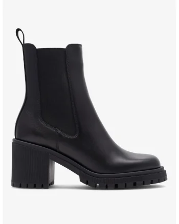 Ghete dama  5905588106500, Piele naturala, Negru