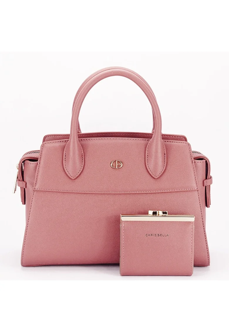 Geanta Premium cu portofel B-CB2427-1 M7, Coral, 20x28x12