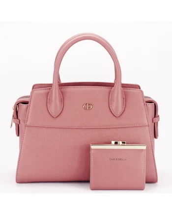 Geanta Premium cu portofel B-CB2427-1 M7, Coral, 20x28x12