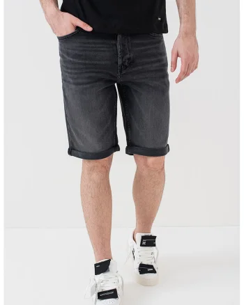 Bermude din denim, Gri antracit