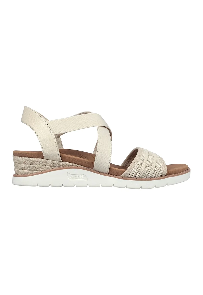 Sandale-espadrile wedge Arch Fit Beach Kiss, Bej