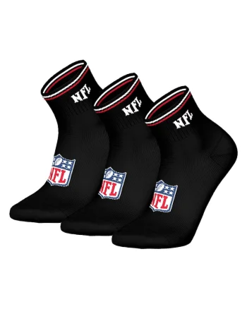 Set de sosete scurte unisex - 3 perechi, Negru