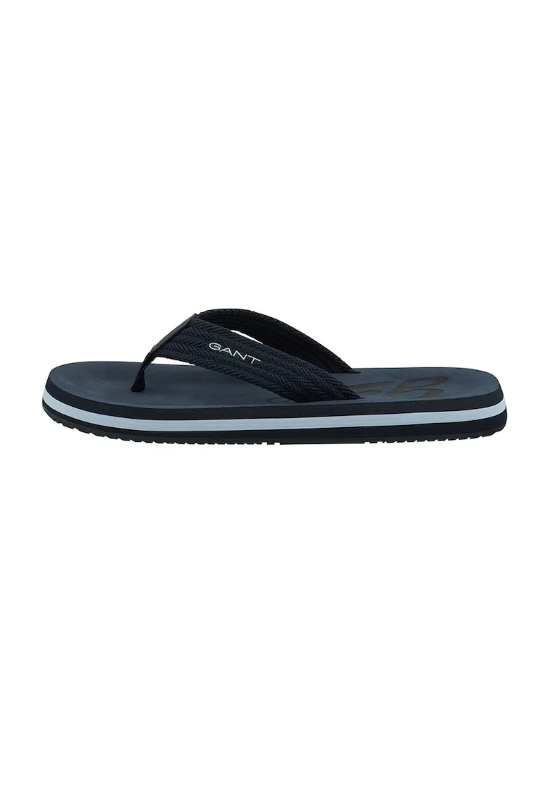 Papuci flip-flop cu garnituri tricotate Brodale, Bleumarin
