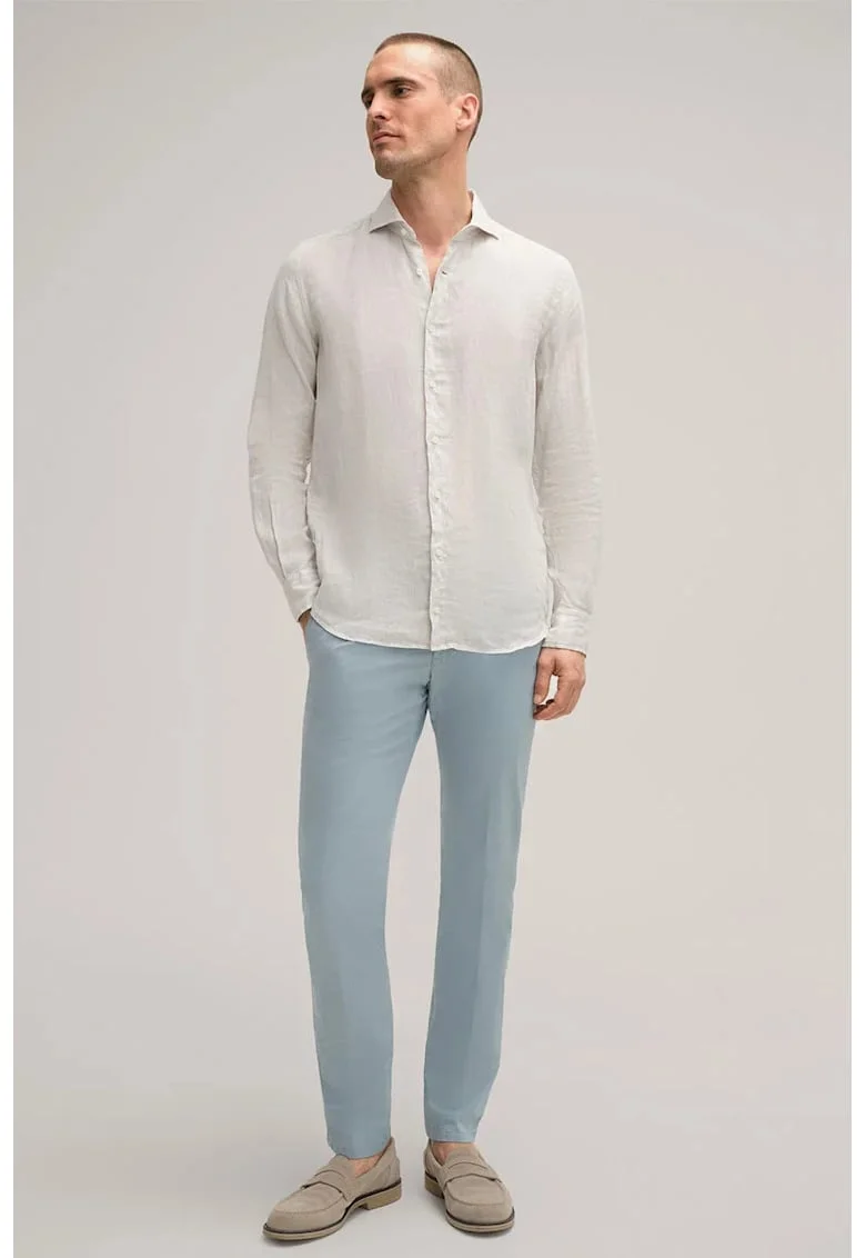 ,Pantaloni chino cu buzunare laterale WD1, Albastru