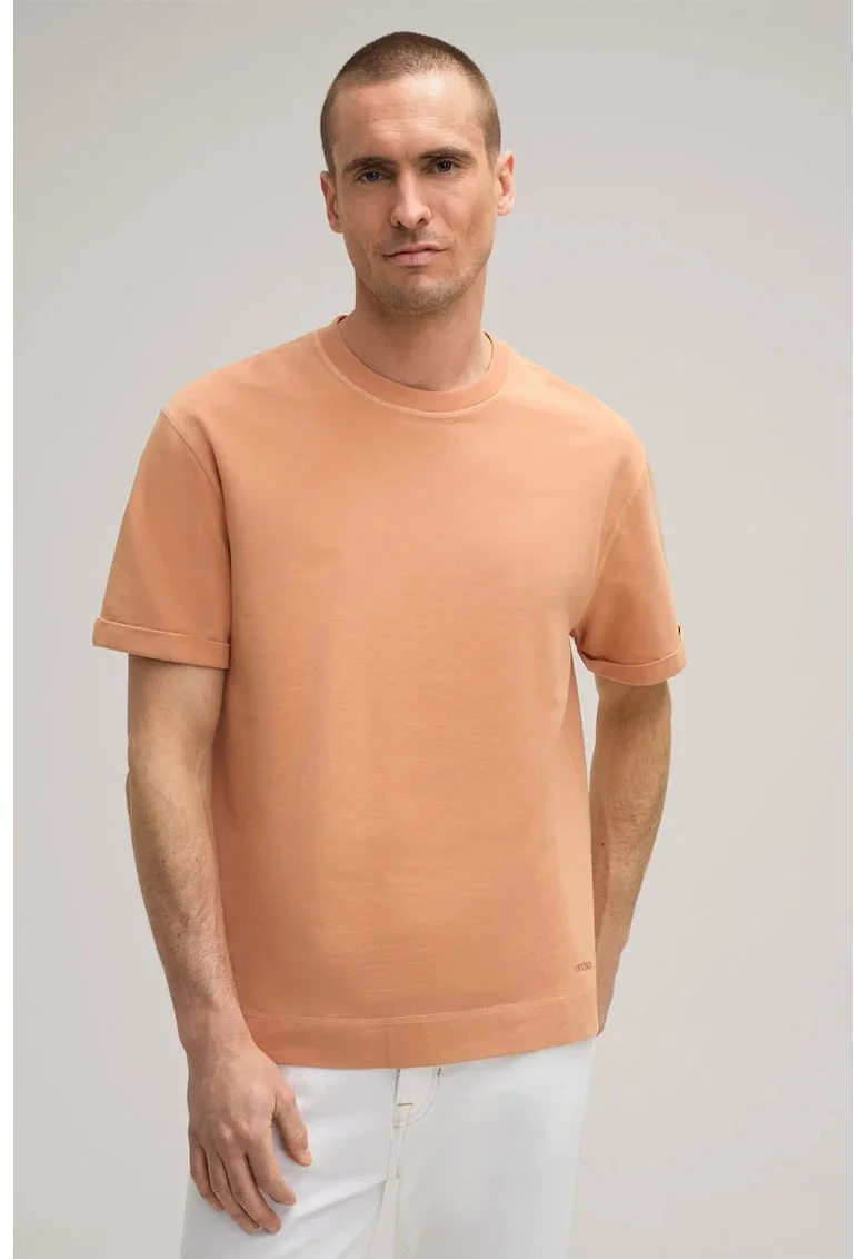 Tricou regular fit cu guler rotund 30042491, Portocaliu