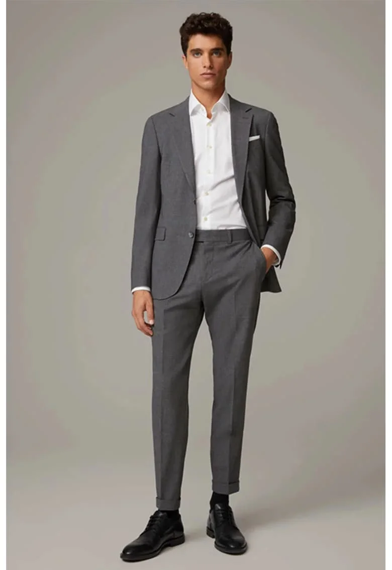 ,Pantaloni regular fit cu buzunare laterale STR12, Gri
